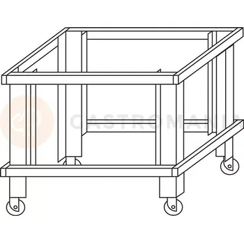 Pec na pizzu Podstavec na kolečkách k peci P110G B H=950 mm | MORETTI FORNI, MFP110GBS95