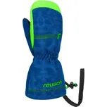 Dětské zimní rukavice Reusch MAXI R-TEX XT MITTEN II Modrá, Reflexní neon