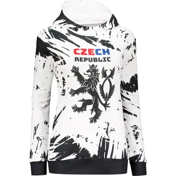 Dámská mikina Dámská funkční mikina premium ALTISPORT VOJ/ALW036MI01 ABSTRAKCE BÍLÁ XXXL