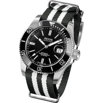 Hodinky Epos Sportive Diver 3504.131.20.15.30 - NATO řemínek + 5 let záruka a dárek ZDARMA