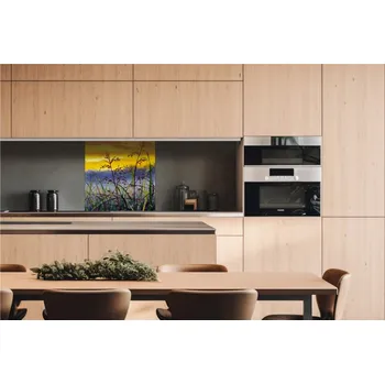 Obklad DIMEX | Dibond za kuchyňskou linku DBW-06060-210 | 60 x 60 cm | Denimová malba luční trávy + Dibond deska za kuchyňskou linku DIMEX v rozměru 60 x 60 cm, motiv Denimová malba luční trávy