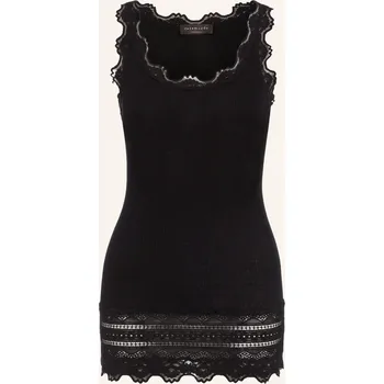 Rosemunde Dámský Hedvábný Top Benita S Krajkou, černá, 34