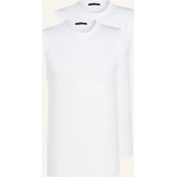 Pánský svetr Schiesser Pánský Nátělníky Essentials, 2 Kusy V Balení, bílá, 48