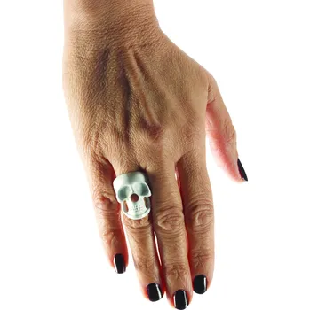 Karnevalový doplněk bristolPrsten - lebka