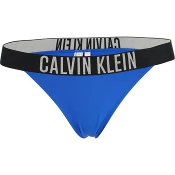Dámské plavky Dámský spodní díl plavek Calvin Klein INTENSE POWER-BRAZILIAN S Modrá