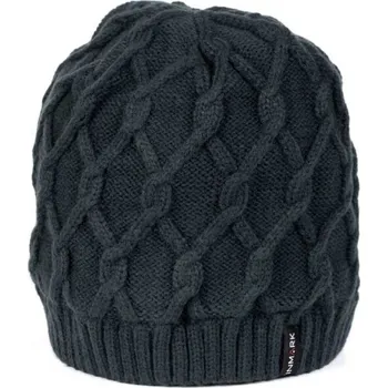 Čepice Dámská zimní pletená čepice Finmark WINTER HAT OS Tmavě modrá