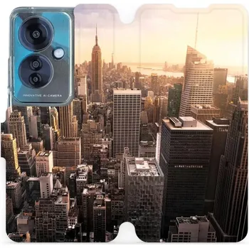 Pouzdro na mobilní telefon Flipové pouzdro Mobiwear - OPPO Reno 11 F 5G - M138P New York (Knížkové flip pouzdro, obal, kryt na mobil OPPO Reno 11 F 5G - M138P New York, materiál Umělá kůže + TPU - ochrana 360°, stojánek, silikonová vanička, magnetické zavírání)