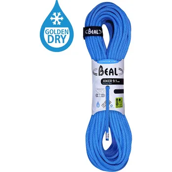 Lano BEAL Joker Unicore 9,1 mm Golden Dry Délka: 200 m 9,1mm, Blue