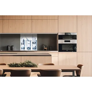 Obklad DIMEX | Dibond za kuchyňskou linku DBW-06060-162 | 60 x 60 cm | Sklenice vody + Dibond deska za kuchyňskou linku DIMEX v rozměru 60 x 60 cm, motiv Sklenice vody
