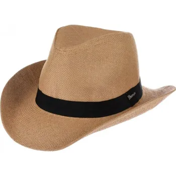 Klobouk Klobouk kovbojský plátěný hnědý - v. 60