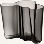 Iittala Váza Alvar Aalto, tmavě šedá