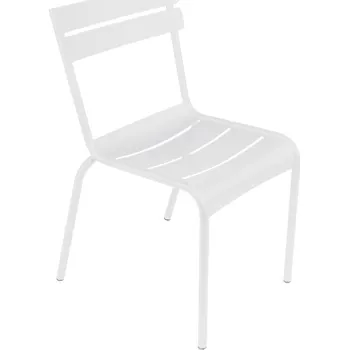 Bílá kovová zahradní židle Fermob Luxembourg