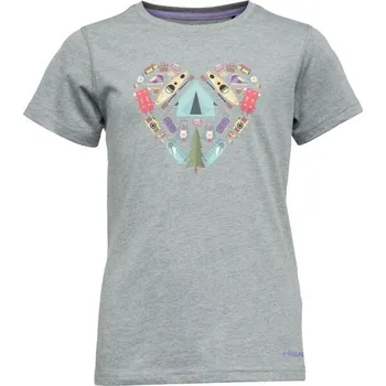 Dívčí tričko Dívčí triko Head HARDY 116/122 Šedá, Mix