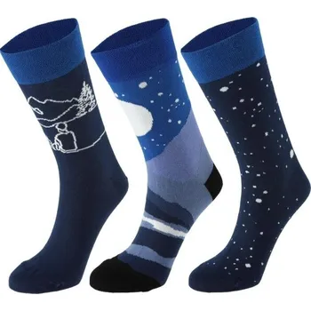 Pánské ponožky Ponožky Sportisimo HRAVÉ PONOŽKY 39-42 Mix, Modrá