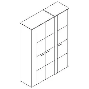 Šatní skříň Jitona Keros šatní skříň, 3 dveře