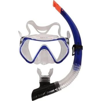 Potápěčská maska Potápěčský set AQUATIC TIGER SET UNI Transparentní, Modrá, Černá, Oranžová