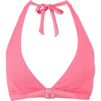 Dámské plavky Dámský horní díl plavek Tommy Hilfiger TRIANGLE FIXED RP XS Růžová, Bílá