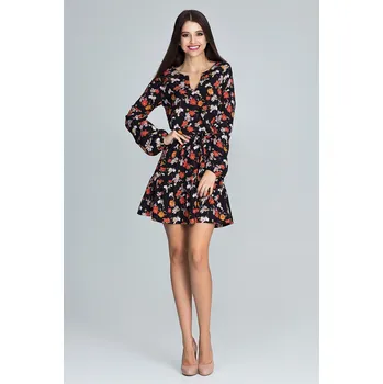 Dámské oblečení Figl Dámské mini šaty Simati vzorovaná L/XL