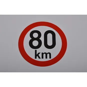 značka 80 km/h samolepka 200 mm reflexní třída I.