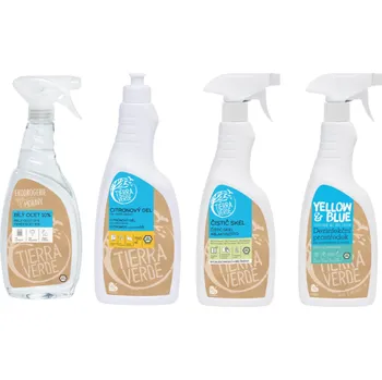 Vysavač na okno Sada na úklid domu - Čistič skel, citronový gel, bílý ocet, dezinfekce - ušetříte 71 Kč