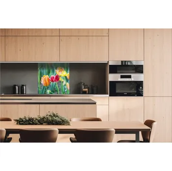 Obklad DIMEX | Dibond za kuchyňskou linku DBW-06060-122 | 60 x 60 cm | Jarní kvítí + Dibond deska za kuchyňskou linku DIMEX v rozměru 60 x 60 cm, motiv Jarní kvítí