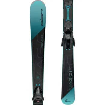 Sjezdové lyžování Sjezdové lyže Elan MAGIC LS + EL 9.0 GW 158 Černá, Světle modrá
