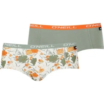 Kalhotky Dámské kalhotky O'Neill HIPSTER 2-PACK S Světle zelená, Oranžová, Bílá