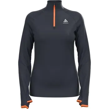 Dámská mikina Dámská běžecká mikina Odlo AXALP CERAMIWARM S Černá, Oranžová