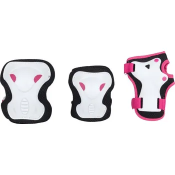 Sportovní chránič Set inline chráničů Zealot PROTECTOR SET M Bílá, Růžová, Černá