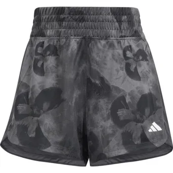 Dámské kraťasy Dámské sportovní kraťasy adidas PACER ESSENTIALS AOP FLOWER TIE-DYE KNIT XL Tmavě šedá