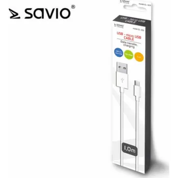 Datový kabel SAVIO USB - micro USB kabel 1m CL-123