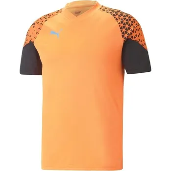 Pánské tričko Pánské fotbalové triko Puma INDIVIDUALCUP TRAINING JERSEY XL Oranžová, Černá, Bílá
