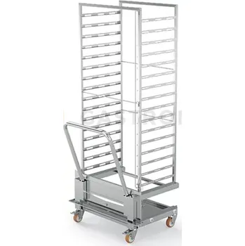 Servírovací stolek Přídavný vjezdový vozík 20 x GN 1/1 ke konvektomatům | HENDI, 219546