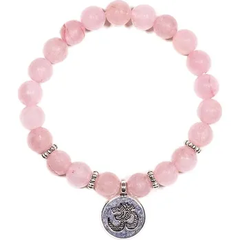 Náramek Himalife Energetický náramek růženín s OHM Velikost: Střední