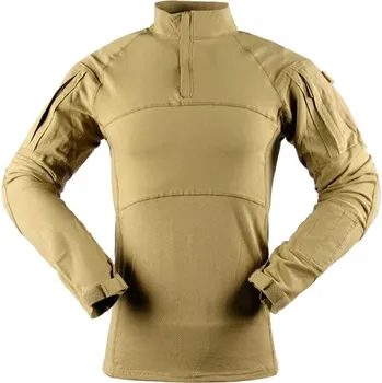 Pánské tričko Triko maskáčové taktické, dlouhý rukáv, khaki, L, Smilodon