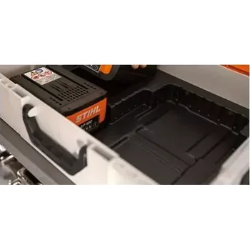 Univerzální organizér pro Aku-boxy STIHL (70138710006) (Vnitřní vložka do aku boxů pro lepší organizaci vkládaných akumulátorů a nabíječek z řady STIHL AP systém.)