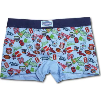 Pánské spodní prádlo EMY Bimba Dětské chlapecké bavlněné boxerky Gasolino 3556 modrá Velikost: 7 let