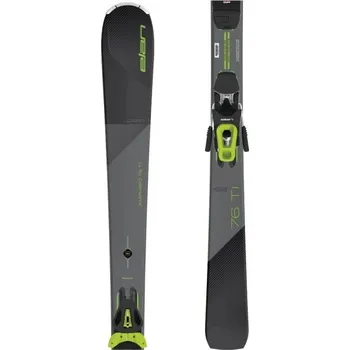 Zimní sport Sjezdové lyže Elan AMPHIBIO 76 TI PS + EL10 GW 168 Šedá, Světle zelená