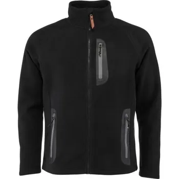 Pánská mikina Pánská fleecová mikina Willard CALI L Černá, Tmavě šedá