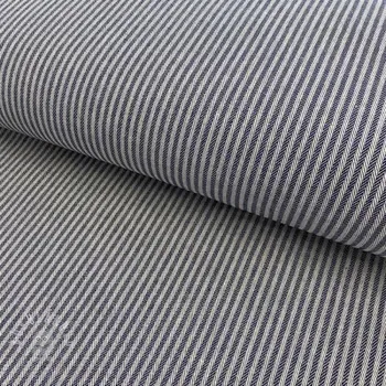 Dekorační látka DOBBY Colored stripe navy blue