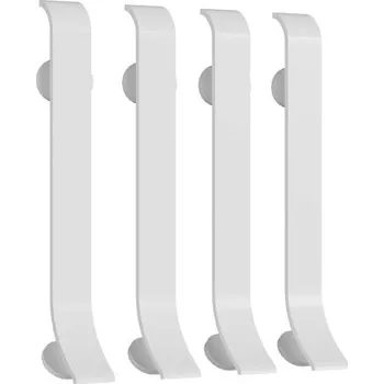 soklová lišta NOVÁK Spojka k soklové liště PVC bílá briliant 60x10, 4 ks AASP 60/11-SP