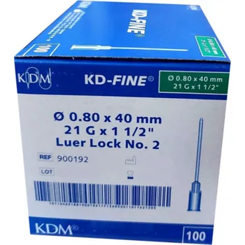 Injekční jehla Injekční jehla 21G sterilní, zelená, bal. 100ks B949170