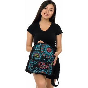 Městský batoh Himalife Batoh No name- černá s barvami