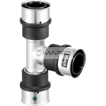 Instalatérský materiál Viega Smartpress T-kus lisovací 6718 redukovaný 25 / 16 / 25 mm, 729998