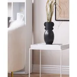 Váza na květiny černá porcelánová 29 cm dekorace do interiéru moderní design Beliani