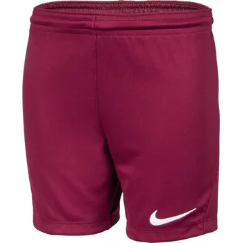 Chlapecké kraťasy Chlapecké fotbalové kraťasy Nike DRI-FIT PARK 3 XL Vínová, Bílá