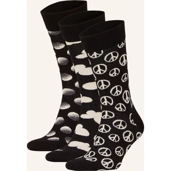 Oblečení a móda Happy Socks Ponožky, 3&nbsp;Páry V&nbsp;Dárkovém Balení, 9000 black