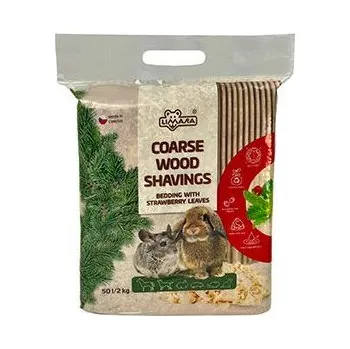 Podestýlka pro hlodavce Hobliny hrubá podestýlka s jahodníkem LIMARA 50l/2kg