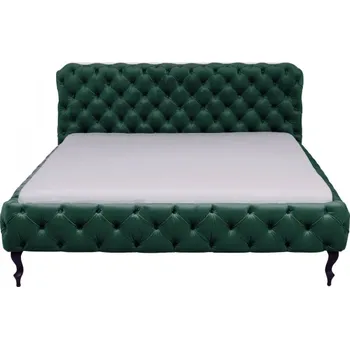 Postel KARE Design Postel Desire - sametově zelená, 180x200cm