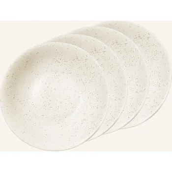 Talíř Broste Copenhagen Sada 4 Talířů Nordic Vanilla, krémová